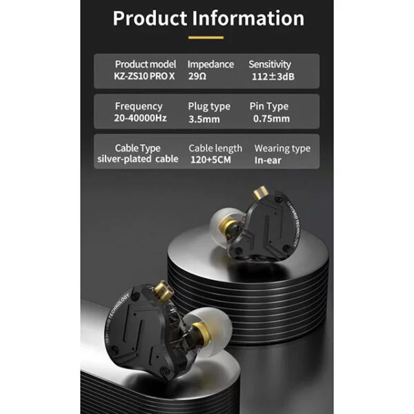 KZ ZS10 Pro X   black