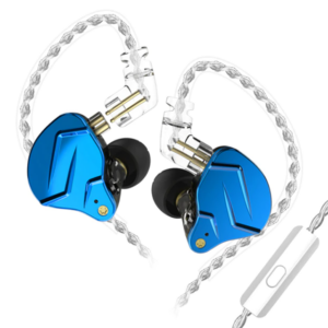 Навушники вакуумні з мікрофоном KZ ZSN Pro X blue