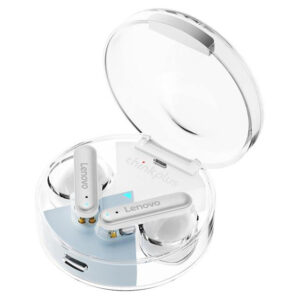 Навушники бездротові маленькі Lenovo ThinkPlus LP10 white