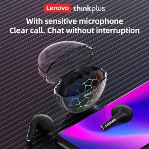 Навушники бездротові чорні Lenovo ThinkPlus LP80 Pro black RGB