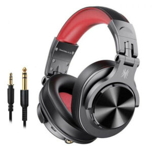 Навушники бездротові з мікрофоном Oneodio Fusion A70 red
