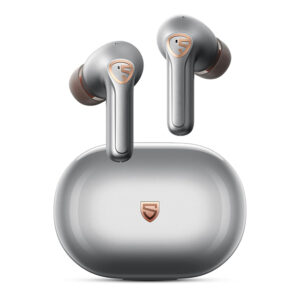 Навушники бездротові маленькі SoundPEATS H2 silver
