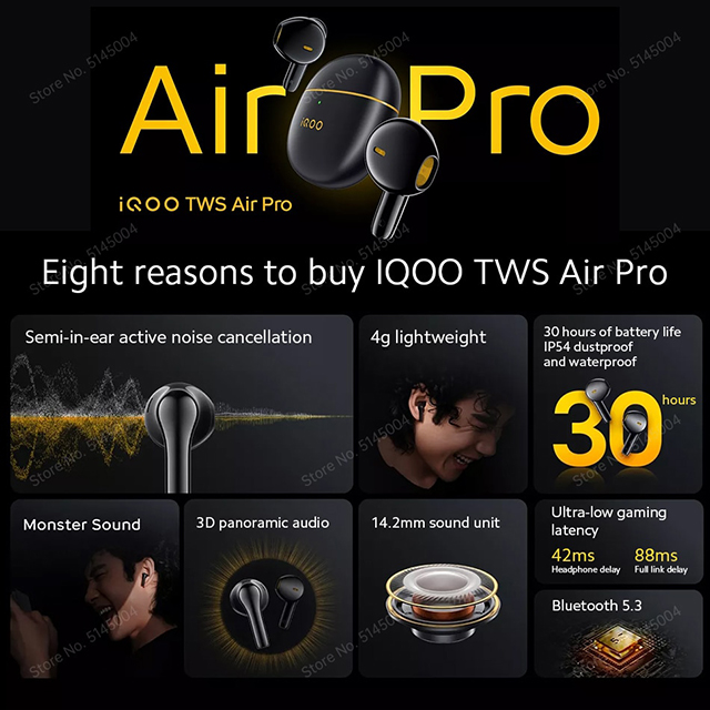 Vivo IQOO TWS Air Pro black